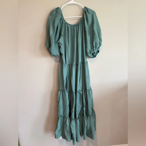 Bohme Teal Midi Dress - Picture 7 of 12